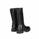 Bota ARGOLLA+2 Hebillas Piel Negro  STEVE MADDEN