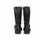 Bota ARGOLLA+2 Hebillas Piel Negro  STEVE MADDEN