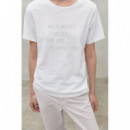 Camisetas Mujer Camiseta ECOALF Ambell White