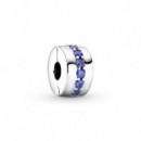 PANDORA Clip en Plata de Ley Destellos Azules 791972C01