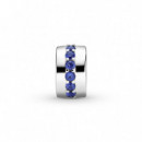 PANDORA Clip en Plata de Ley Destellos Azules 791972C01