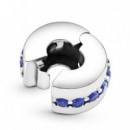 PANDORA Clip en Plata de Ley Destellos Azules 791972C01