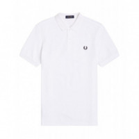 Polos Polo FRED PERRY M6000 Blanco - Guanxe Atlantic Marketplace
