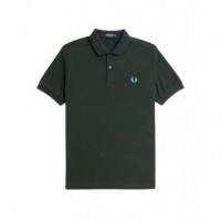 Polos Polo FRED PERRY M6000 Verde Noche / Azul Bahía - Guanxe Atlantic Marketplace