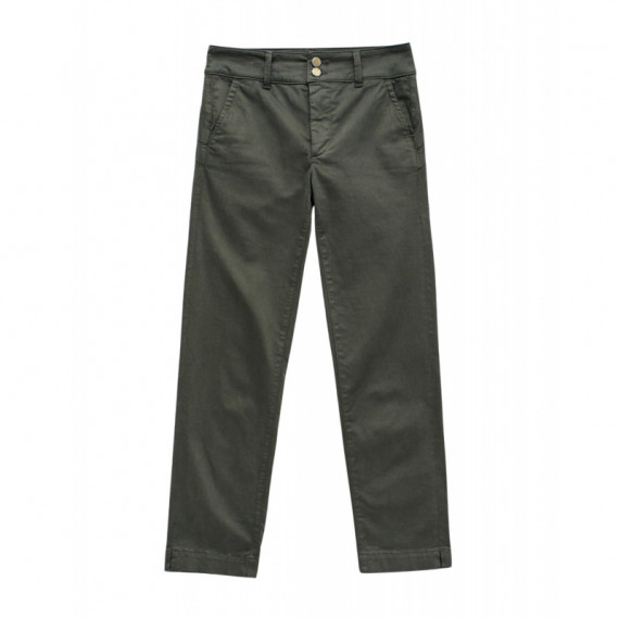 SALSA JEANS Vaqueros Mujer Pantalones Salsa Chinos Secret Push In Cropped Slim Verde