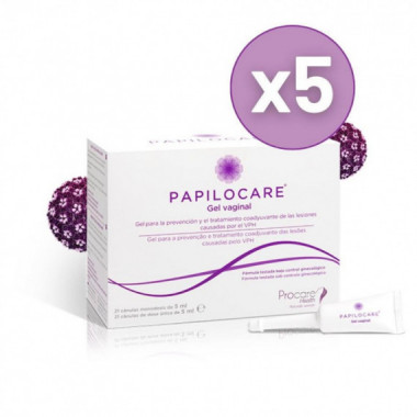 PAPILOCARE GEL VAGIN PACK 5 UD
