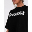 Baggy Oversize Crossfit® Crop Top Black  NORTHERN SPIRIT