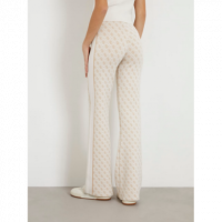 Pantalón GUESS Punto Logotipo 4G Blanco