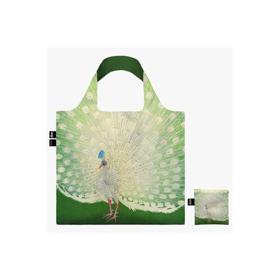 LOQI Ok.pe Bolsa Plegable Ohara Koson Peacock 50X42CMS/ hasta 20KG