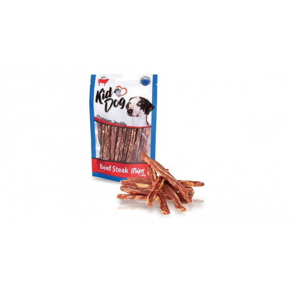 KID DOG Beef Steak Strips 80 Gr A04716