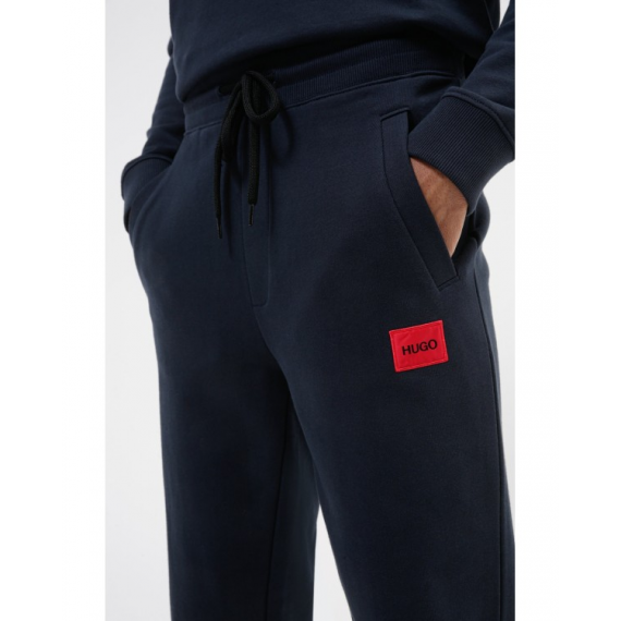 Jogger HUGO Azul Marino Logo Parche