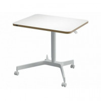 LEITZ Mesa Ergo Blanca Regulable en Altura Neumatica / Tablero 80X60