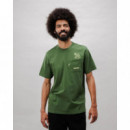 Camisetas Hombre Camiseta BRAVA FABRICS Jurassic Park Dino Verde