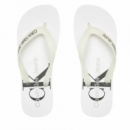 Flip Flop CALVIN KLEIN Monogram Blanca Pb