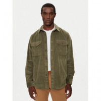 Corduroy Overshirt Army Green  TOMMY HILFIGER - Guanxe Atlantic Marketplace