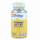 VITAMINA D3 + K2 60 CAPS SOLARAY