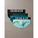 Hip Brief 3PK Black, Tickled Green, Medi  CALVIN KLEIN