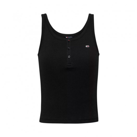 Camiseta Slim Button Tank  TOMMY HILFIGER