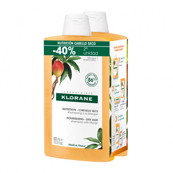 Duplo Champú Nutritivo con Mango  KLORANE