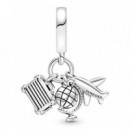 Charm Colgante Avión, Globo y Maleta 799435C01  PANDORA