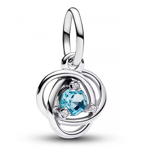 Charm Colgante Círculo Eternity Azul Aguamarina 793125C03  PANDORA