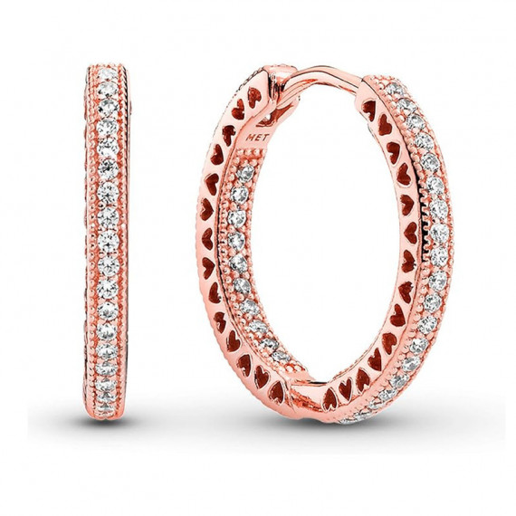 Pendientes de Aro Corazones de PANDORA 286318CZ