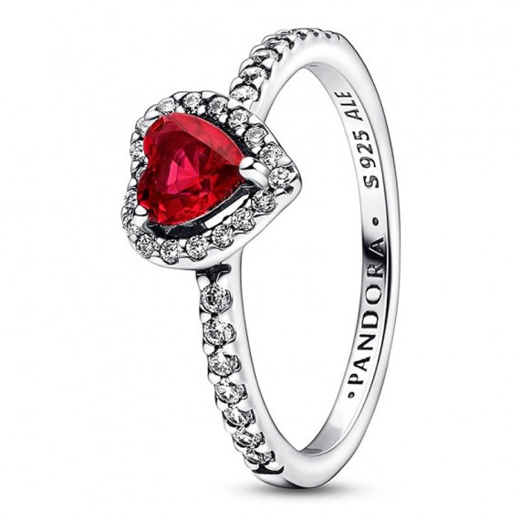 Anillo Corazón Nivelado Rojo Brillante 198421C02  PANDORA