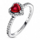 Anillo Corazón Nivelado Rojo Brillante 198421C02  PANDORA