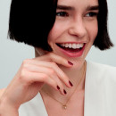 Collar Círculo Forma Orgánica en Pavé y Perla Cultivada de Agua Dulce 363303C01  PANDORA