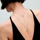 Collar Círculo Forma Orgánica en Pavé y Perla Cultivada de Agua Dulce 363303C01  PANDORA