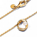 Collar Círculo Forma Orgánica en Pavé y Perla Cultivada de Agua Dulce 363303C01  PANDORA