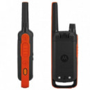 MOTOROLA T82 Twin Walkie Pack 2 Negro Rojo