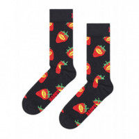 Calcetines HAPPY SOCKS Black Strawberry Fresh