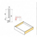 Cajon Vertex Ext.blanco - Dimen.9.3 X 50 Cm