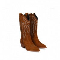 Botin Cowboy Bordado ante Cuero  VEXED SHOES COMPANY
