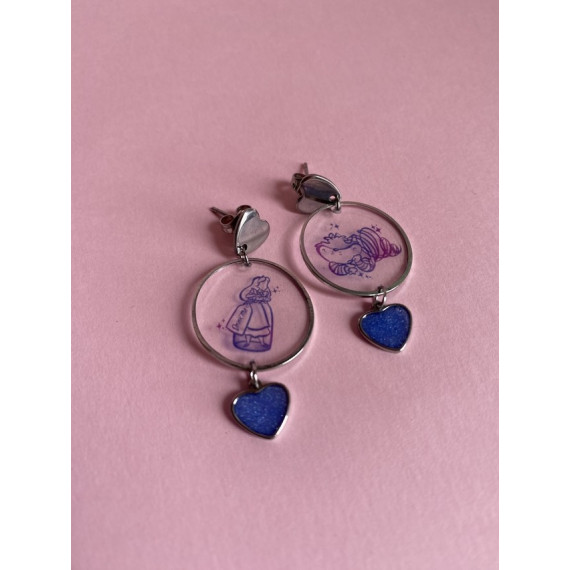 Pendiente Artesano Alicia en el País de las Maravillas  ORONEYA