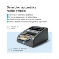 SAFESCAN Detector De Billetes Balso EUR/USD/GBP/CFH/CAD/CNY/HKD 185-S