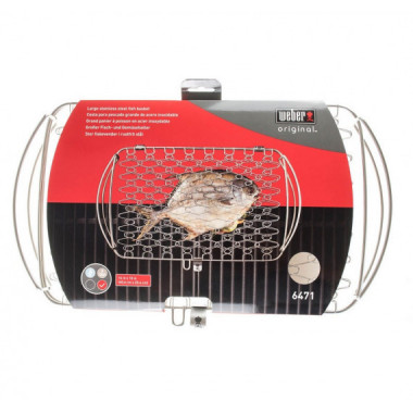 Cesta para Pescado- Acero Inoxidable- Modelo Grande- WEBER &reg;