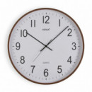 Reloj Pared Madera Oscura 50CM  PÉREZ ÁVILA