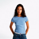 Camiseta Acanalada de Corte Slim  TOMMY HILFIGER