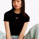 Camiseta de Corte Slim con Textura Acanalada  TOMMY HILFIGER