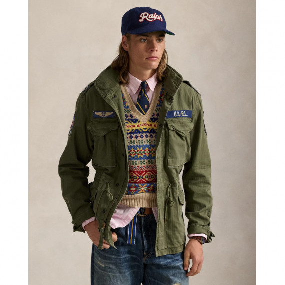 Cotton HERRINGBONE-M65 Hb Combat Olive  RALPH LAUREN