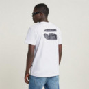 G-STAR RAW DENIM Camisetas Hombre Camiseta G-star Burger Back Print