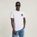 G-STAR RAW DENIM Camisetas Hombre Camiseta G-star Burger Back Print