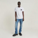 G-STAR RAW DENIM Camisetas Hombre Camiseta G-star Burger Back Print