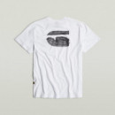 G-STAR RAW DENIM Camisetas Hombre Camiseta G-star Burger Back Print