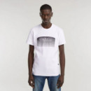 G-STAR RAW DENIM Camisetas Hombre Camiseta G-star Stacked Old Skool Logo