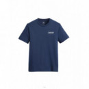 Camisetas Hombre Camiseta Levi's® Clásica Estampada Azul  LEVI'S