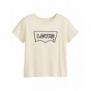 Camisas y Tops Camiseta Levi's® Gráfica Boxy Crema  LEVI'S