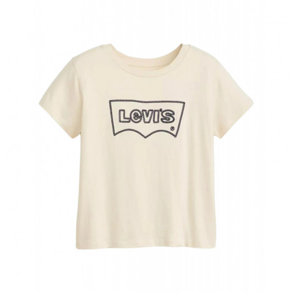 Camisas y Tops Camiseta Levi's® Gráfica Boxy Crema  LEVI'S